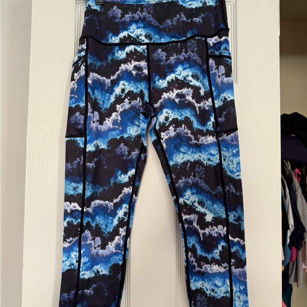 CVG Blue Patterned Leggings